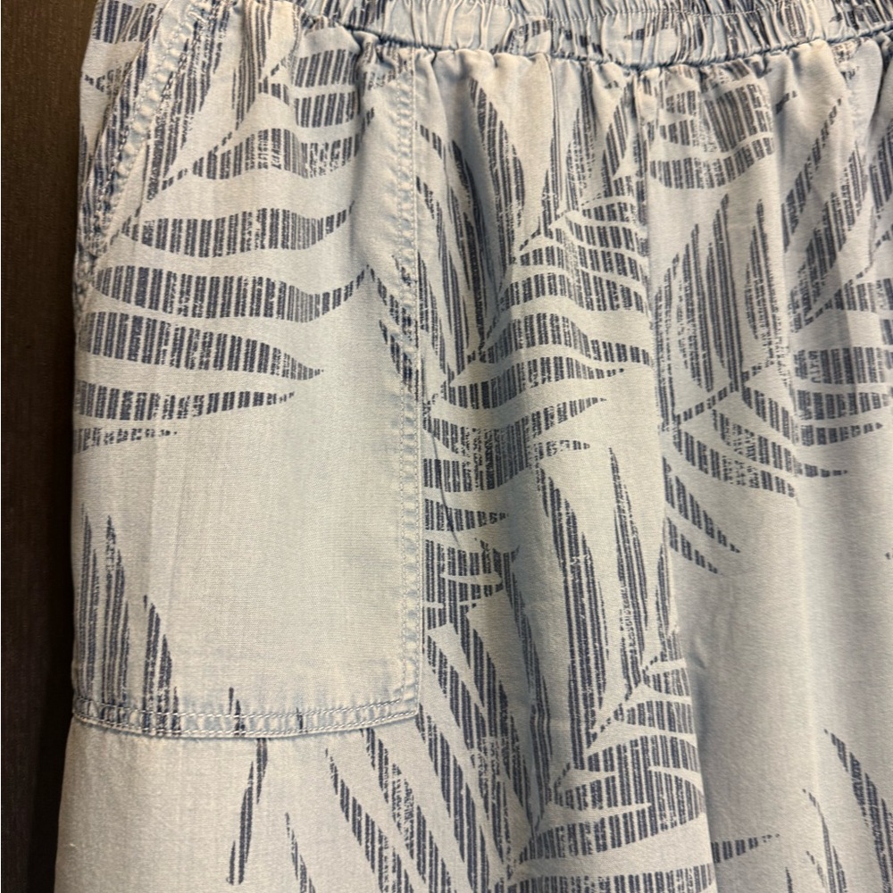 Jane & Delancey Wide Leg Blue Pants - Picture 3 of 9